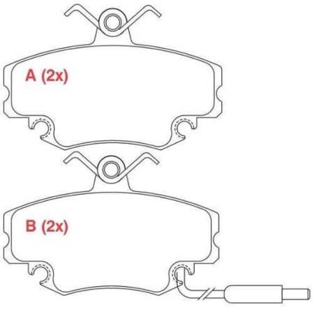 Pastilha De Freio Dianteiro Megane Clio Willtec Fp338A