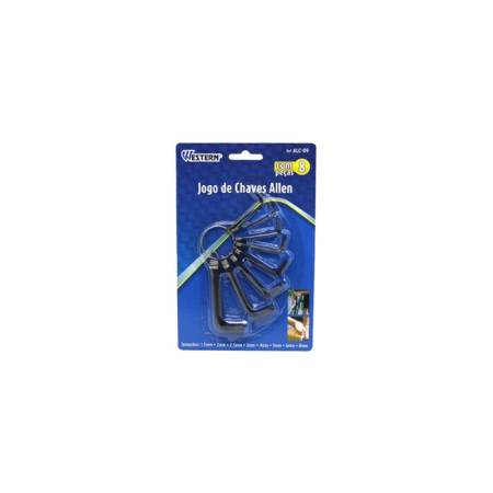 Jogo Chave Allen 1,5 A 8Mm 8 Pecas Western Alc09