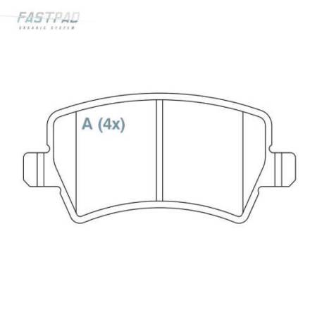 Pastilha Freio Traseira Ceramica Evoque 2011/ Willtec Fp912
