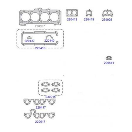 Junta Retifica Escort Gol Santana 2.0 Ap Taranto 230095