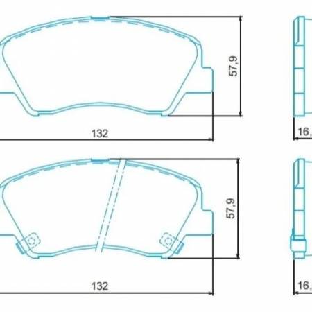 Pastilha De Freio Diant Hb20 1.6 Veloster 1.6 2012/ Jurid