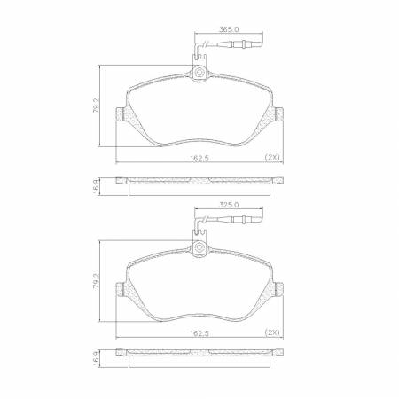 Pastilha De Freio Dianteira Peugeot 407 2004/ Frasle Pd1345E