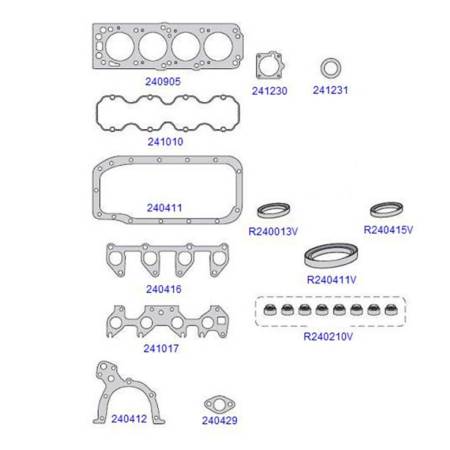 Junta Do Motor Corsa Celta 1.0 8V 1999/ Taranto 241200-R