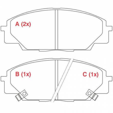 Pastilha De Freio Cerâmica Civic 2007/ Fp798 Willtec