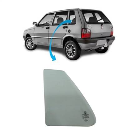 Vidro Lateral Traseiro Le Verde Uno Mille 04/ Fiat 51917501