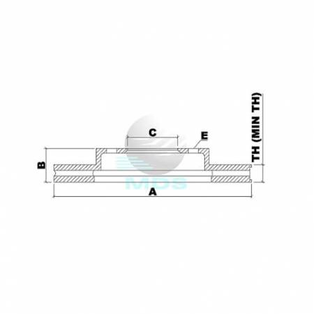 Disco De Freio Grand Vitara Mds D192E