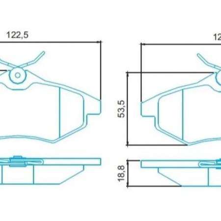 Pastilha De Freio Dianteira Citroen C2 C3 2003/ Jurid Hq2232