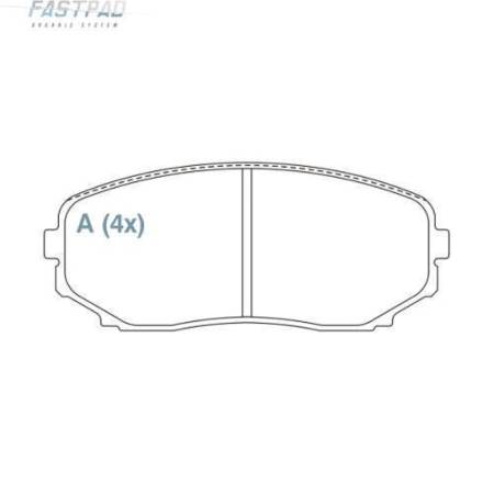 Pastilha De Freio Dianteira Fastpad Ford Edge Willtec Fp751