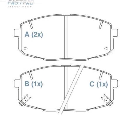 Pastilha De Freio Dianteira Fastpad Creta 17/ Willtec Fp971