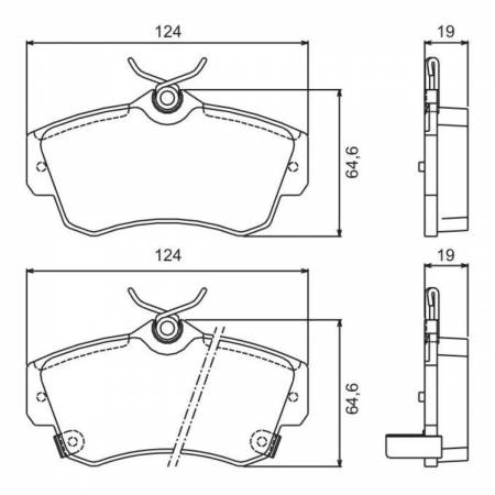 Pastilha Freio Diant Chrysler Pt Cruiser 00/ Jurid Hq2251A