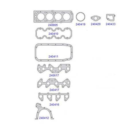 Junta Do Motor Corsa 1.0 8V Mpfi Efi 1994/ Taranto 240900