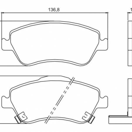 Pastilha De Freio Diant Corolla New Xei Xli Jurid Hq2229A
