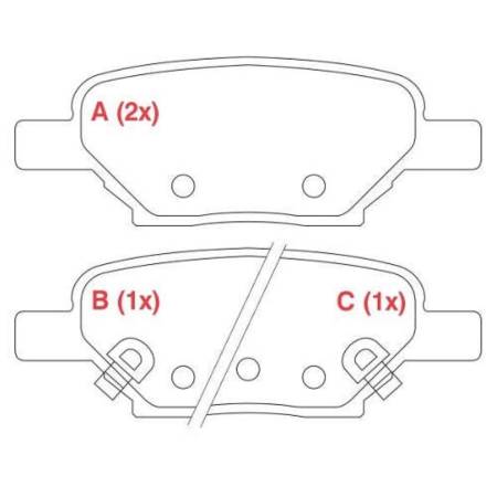 Pastilha Freio Traseira Ceramica Malibu 2010/ Willtec Fp871