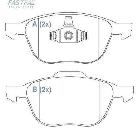 Pastilha De Freio Dianteira Fastpad Ecosport Focus Willtec Fp733