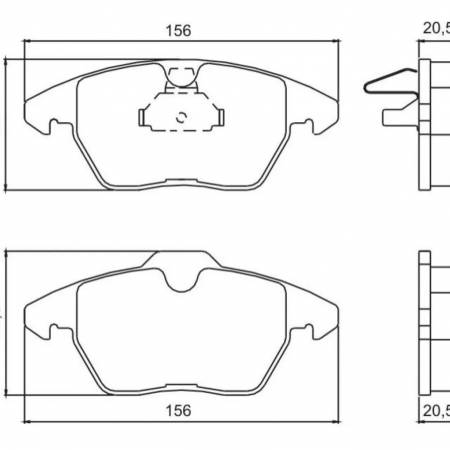 Pastilha Freio Diant Jetta Golf Passat Variant Jurid Hq2208