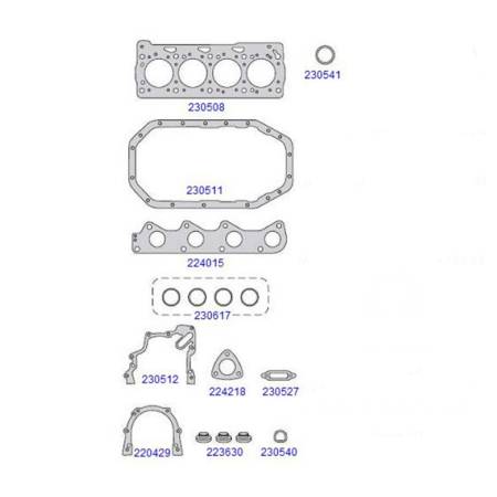 Junta Do Motor Gol Power 1.0 8V 2002/ Taranto 231200Mls