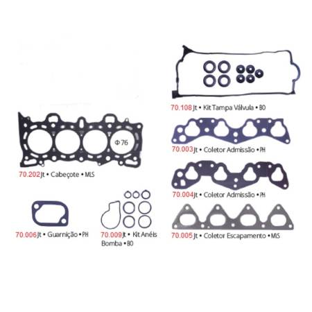 Jogo Juntas Do Cabecote Superior Honda Civic Vtec 1.5 1.6 16V 1991 Ate 1999 Path