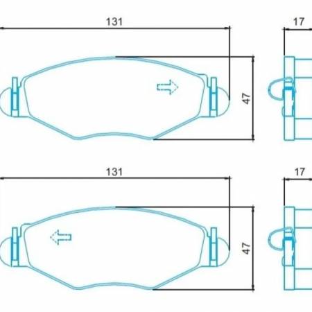 Pastilha Freio Diant Peugeot 206 01/ 306 98/ Jurid Hq2187