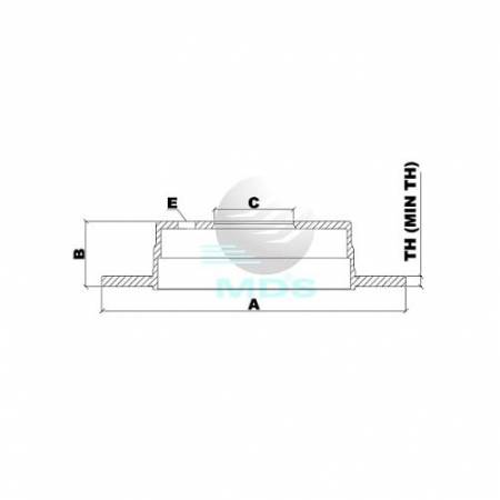 Disco De Freio Jumper Ducato Boxer Mds D680E