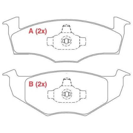 Pastilha De Freio Golf Polo Classic Fastpad Willtec Fp368