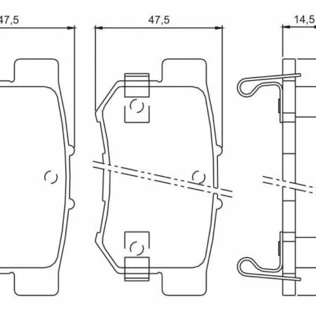 Pastilha Freio Tras New Civic 06/ Accord 99/ Jurid Hq2214A