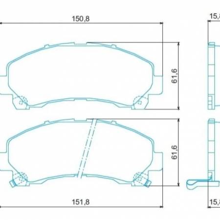 Pastilha De Freio Diant S10 Trailblazer 2012/ Jurid Hq2290A