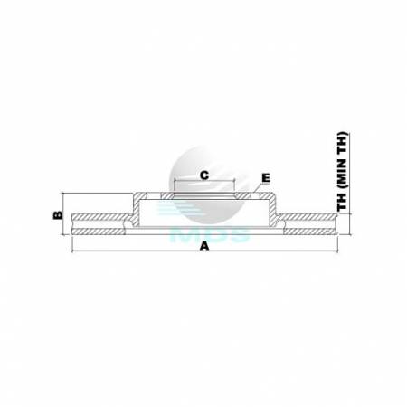 Disco De Freio Doblo Brava Palio Siena Strada Tempra Mds D25