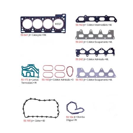Junta Motor Megane Scenic Duster Laguna 1.8 2.0 16V 1998 Em Diante Pathway 50508