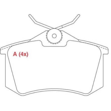 Pastilha Freio Tras Ceramica Peug 307 2002/ Willtec Fp363
