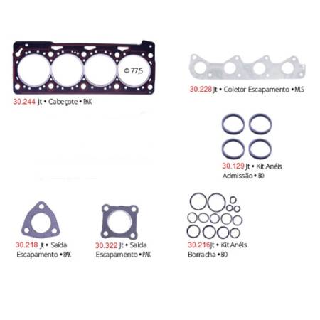 Jogo Juntas Do Cabecote Kombi Flex 1.4 8V 2006 Em Diante Pathway 301040