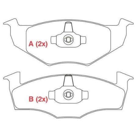 Pastilha De Freio Dianteira Golf Polo Cordoba Willtec Fp367