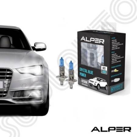 Lampada Farol Super Branca 12V H1 55W 4200K Alper 17111