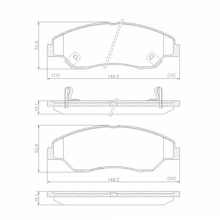 Pastilha De Freio Dianteira Kia Sportage 1999/ Frasle Pd486