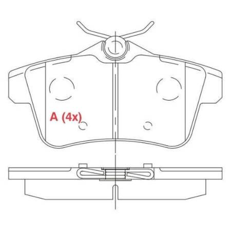 Pastilha Freio Tras Ceramica Peug 3008 308 10/ Willtec Fp917