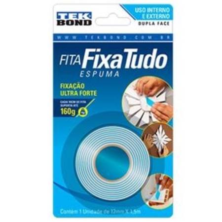 Fita Dupla Face De Espuma 12Mm X 1,5M Tekbond 21151012102
