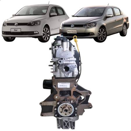 Motor Completo S Cabecote Gol Fox 1.6 Ccr Vw 032100033J