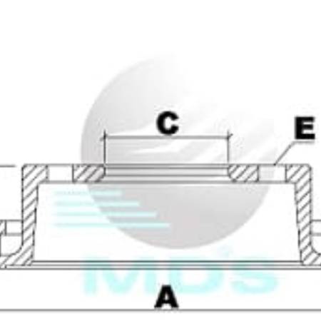 Disco De Freio Escort Fiesta Verona Logus Pointer Mds D11A