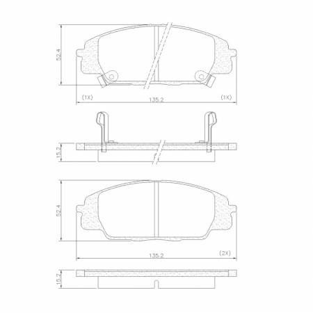 Pastilha De Freio Diant Honda Civic 2007/ 2.0 Frasle Pd1052