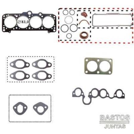 Junta Retifica Passat Gol Santana Saveiro Ap 1.6 1.8 1985 Turbo Bastos 111247Pk