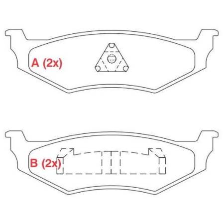 Pastilha Freio Tras Ceramica Pt Cruiser 2000/ Willtec Fp425