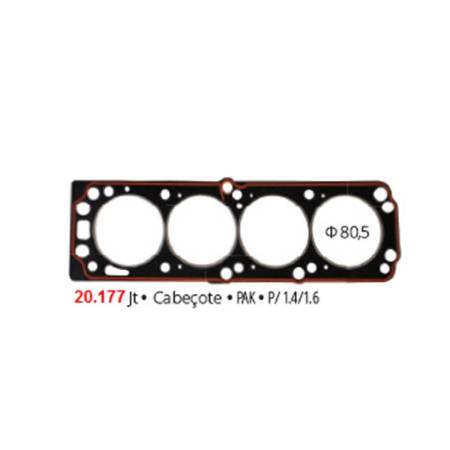 Junta Cabecote Corsa Celta Astra Montana Vectra Zafira 1.4 1.6 8V Pathway 20177