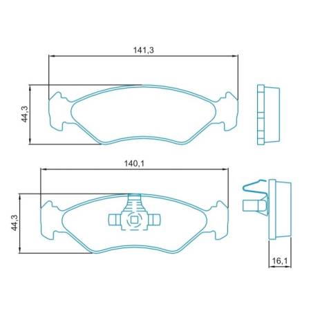 Pastilha Freio Diant Fiesta 1.0 Ka 1.0 2009/ Jurid Hq3002Pa