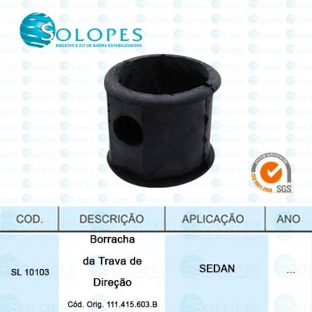 Borracha Da Trava De Direcao Fusca Solopes Sl10103