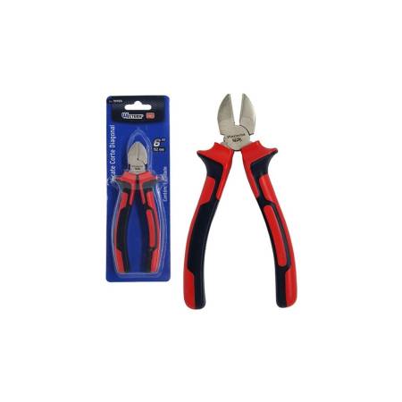 Alicate Corte Diagonal 152Mm Vermelho E Preto Western 7099/6