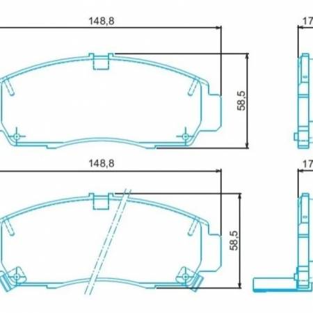 Pastilha De Freio Dianteira Honda Civic Lx Lxs Exs 2012/ Jurid Hq2282A