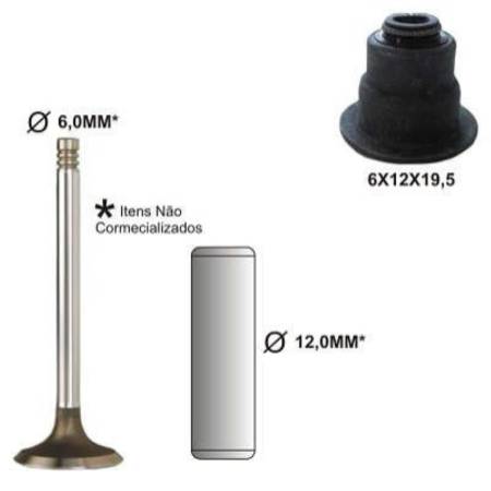 Retentor De Valvula Ford Escort Mondeo 1.8 2.0 16V Bastos 1230049