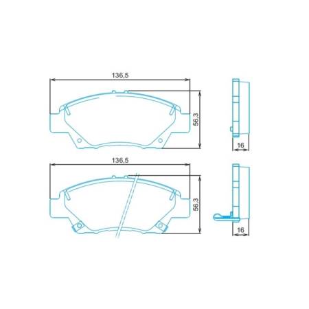Pastilha Freio Diant New City Fit 1.5 2015/ Jurid Hq2314A