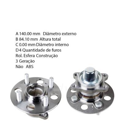 Cubo Roda Hyundai Hb20 2013 Fremax Fwb0956