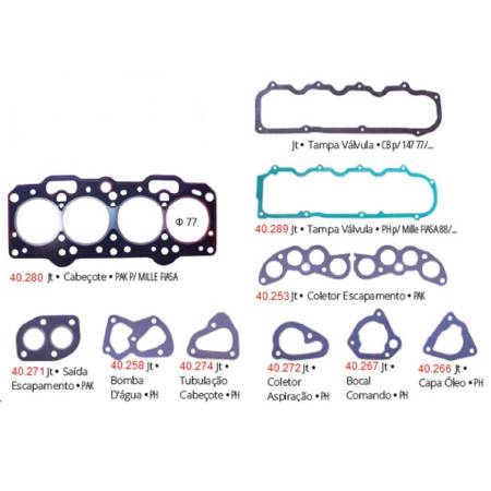 Jogo Juntas Do Cabecote Uno Premio Fiorino 1.0 1.3 Fiasa 1998/ Pathway 401034