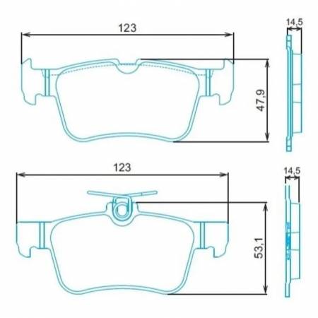 Pastilha De Freio Dianteira Ford Fusion 2013/ Jurid Hq2316